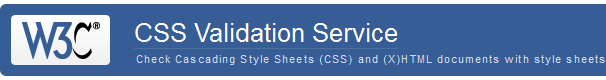 W3C CSS validation service header