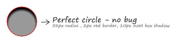CSS circle radius inset shadow
