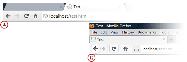 The font icon loads successfully on Chrome but not on Firefox