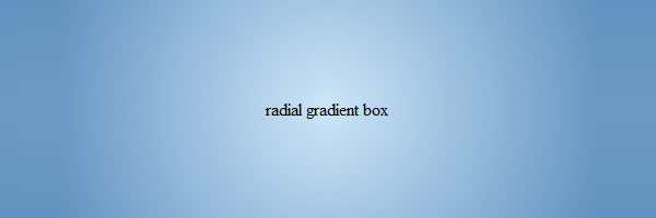 A radial light blue CSS gradient