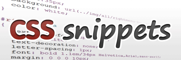 Useful CSS snippets