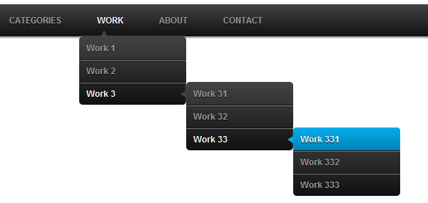 css3 menu dropdown