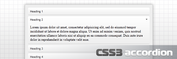 CSS3 simple accordion