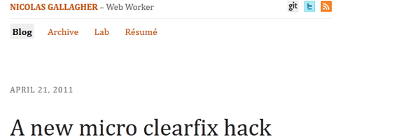 Micro clearfix hack