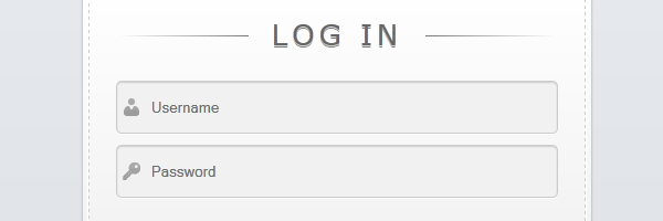 CSS3 login form