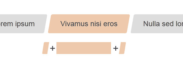 CSS breadcrumbs example with pseudo-elements as skewed rectangle shapes