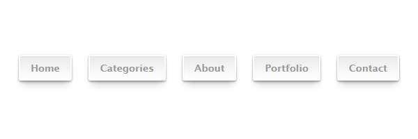 CSS3 menu link styles