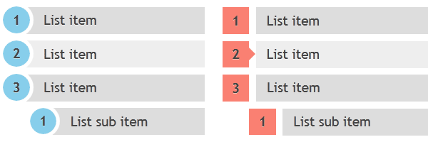 CSS3 ordered list styles