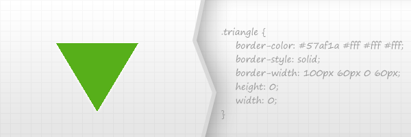 Нарисовать треугольник css