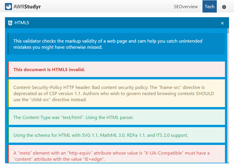 AWRstudyr HTML5